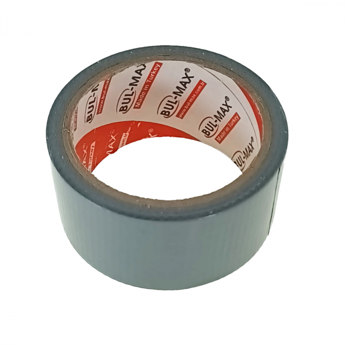 Banda adeziva Duct Tape, 48mm x 10m, cu insertie textila, pentru reparatii, BMX-605, gri [3]