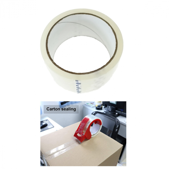 Banda adeziva tip scotch, 48 mm x 45 m, Nova Roll Acril T35048, transparenta [3]