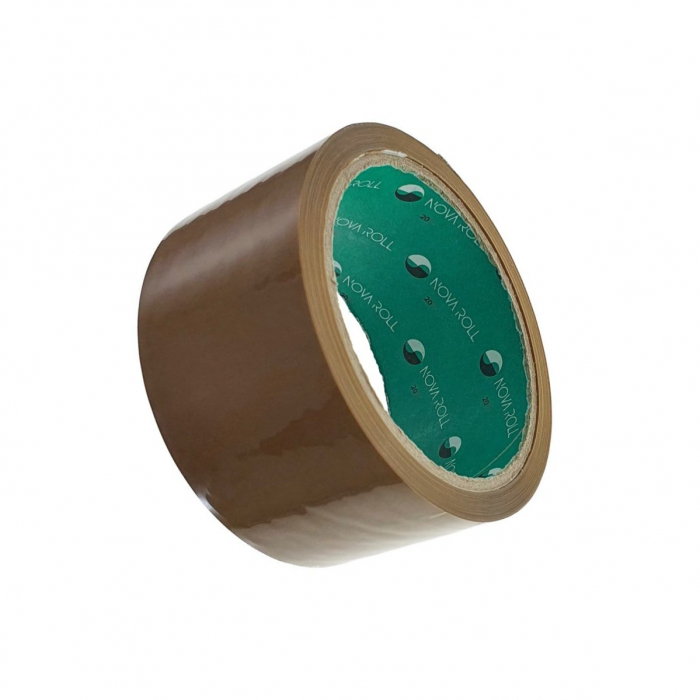 Banda adeziva tip scotch, 48 mm x 60 m, Nova Roll Acril B35048, maro [3]
