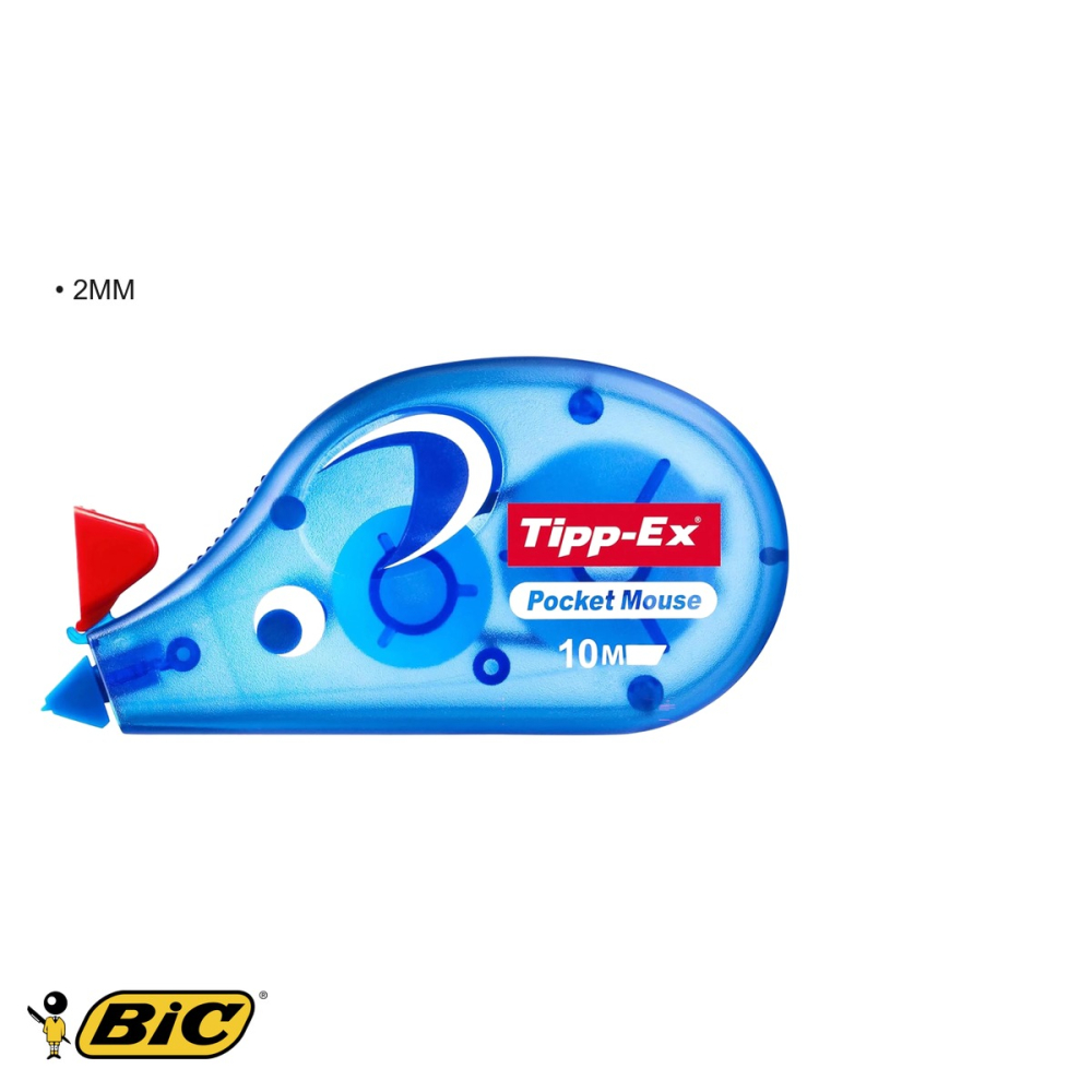Banda corectoare Bic Tipp-Ex Pocket Mouse, 4.2 mm x 10 m, corectie instantanee, design ergonomic compact [3]