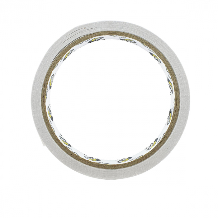 Banda dublu adeziva alba, lungime 9.14m, latime 12mm, grosime 80 microni, Deli 30405, lipire suprafete diverse [2]