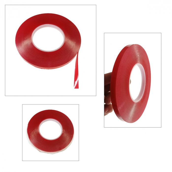 Banda dublu adeziva siliconata transparenta de 10mm x 25m [4]
