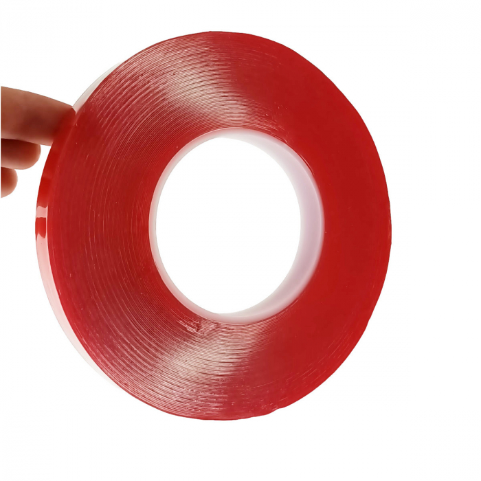 Banda dublu adeziva siliconata transparenta de 15 mm x 25m [3]