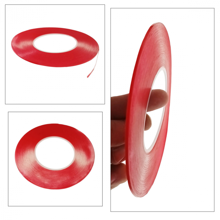 Banda dublu adeziva siliconata transparenta de 2mm x 25m [5]