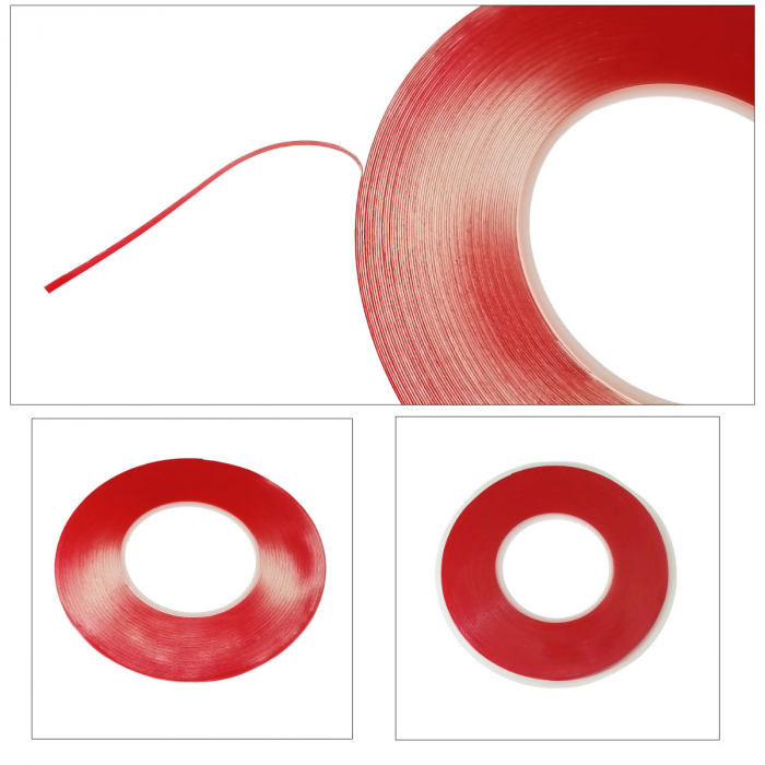 Banda dublu adeziva siliconata transparenta de 2mm x 25m [2]