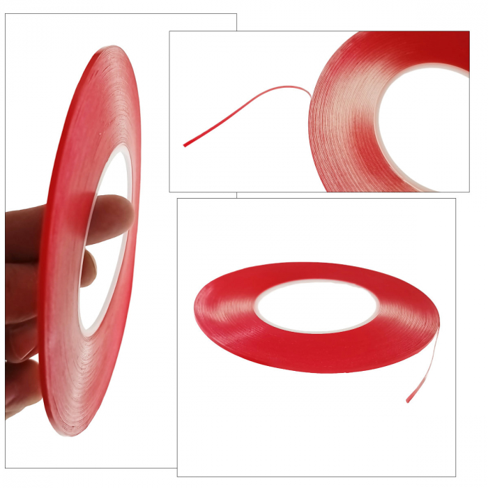 Banda dublu adeziva siliconata transparenta de 2mm x 25m [3]