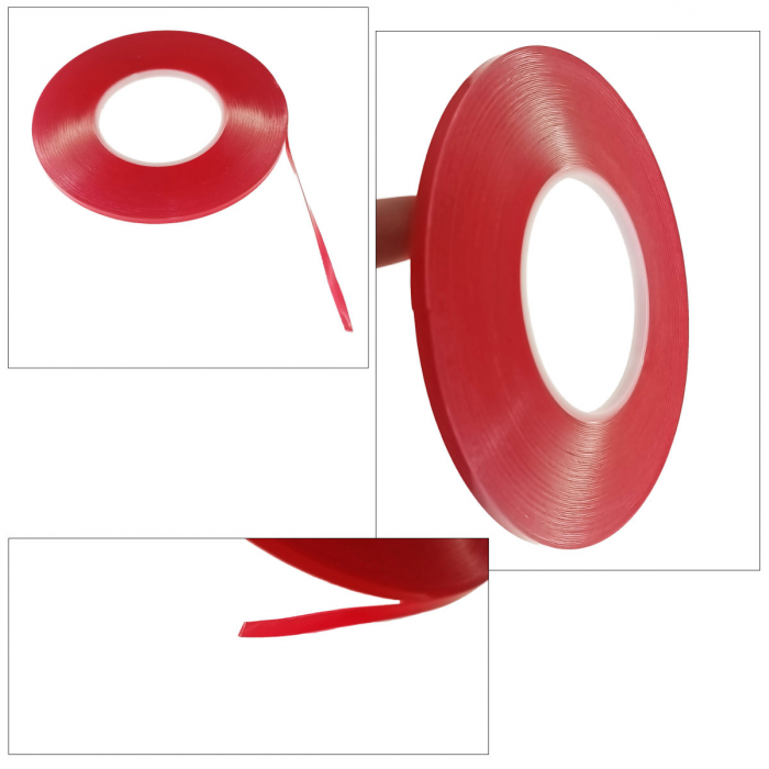 Banda dublu adeziva siliconata transparenta de 5mm x 25m [4]
