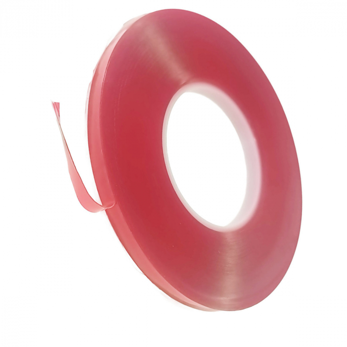 Banda dublu adeziva siliconata transparenta de 9 mm x 25m [1]