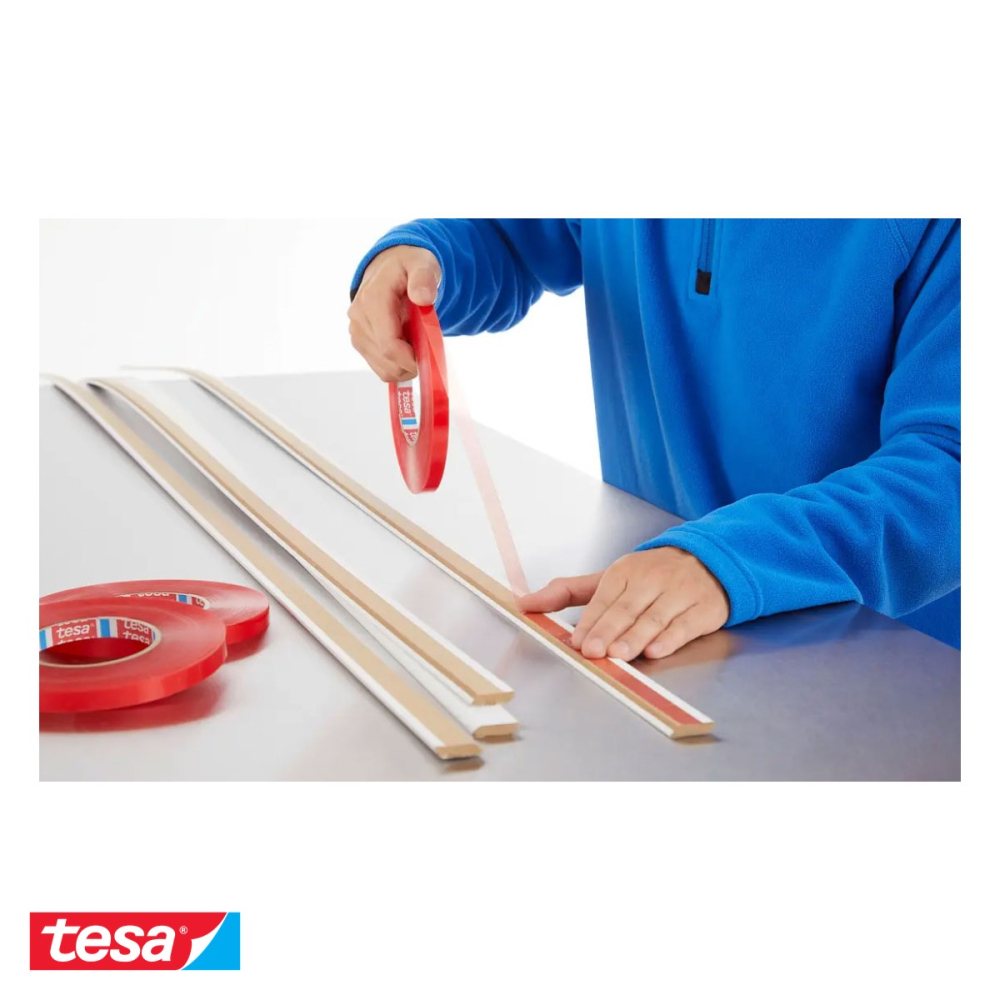 BANDA DUBLU ADEZIVA TRANSPARENTA 50M*12MM TESAFIX TESA [4]