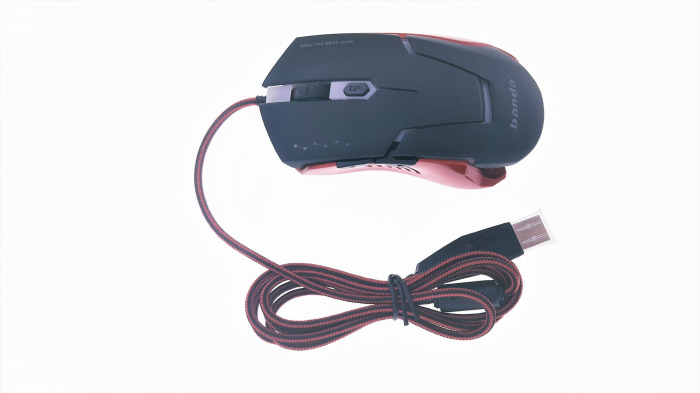 Mouse Banda Usb V7-B Gaming, Negru- Led 3200Dpi [4]