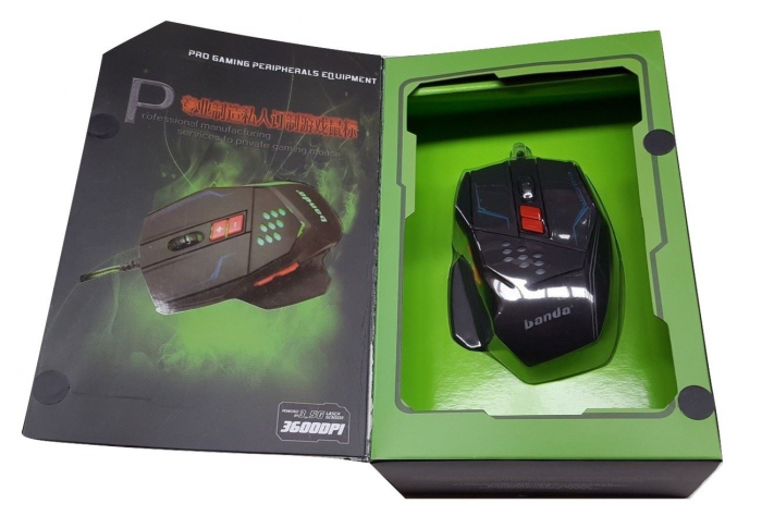 Mouse Banda USB [V8] GAMING 7D 1.7m cablu [5]