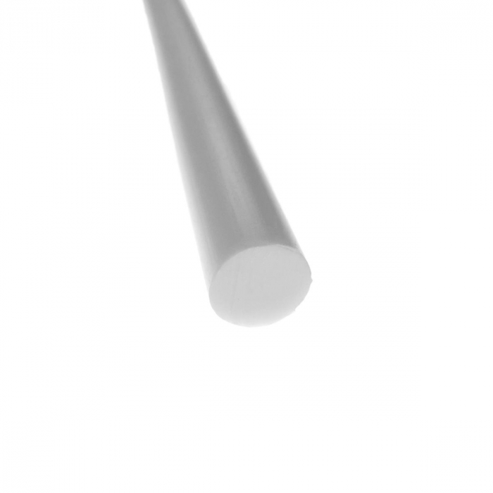 Bara alba silicon 11mm diametru x 300mm lungime, 30g, baton rezerva pentru pistol de lipit [2]