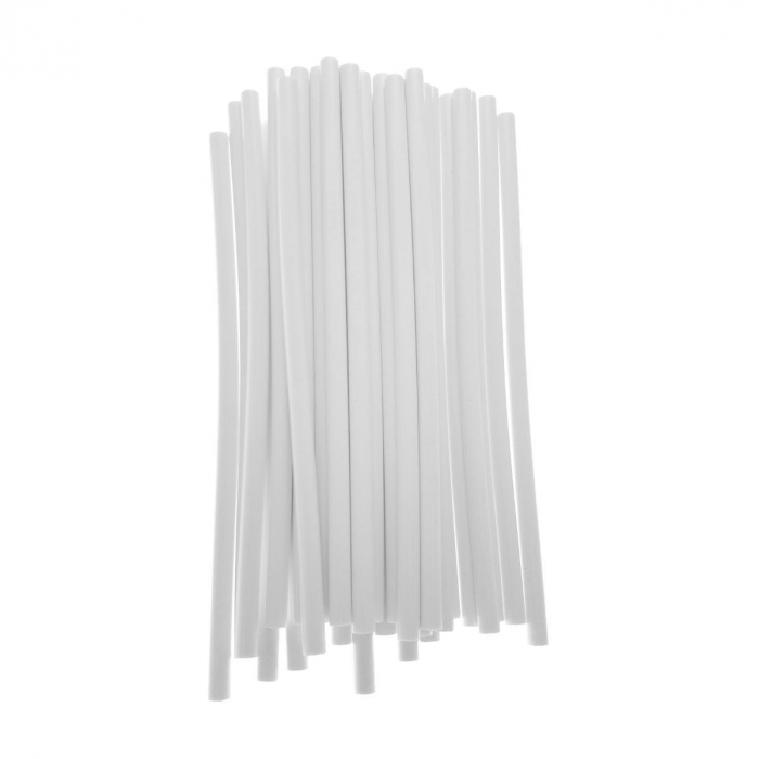 Bara alba silicon 11mm diametru x 300mm lungime, 30g, baton rezerva pentru pistol de lipit [7]