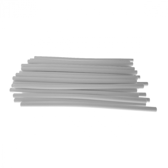 Bara alba silicon 11mm diametru x 300mm lungime, 30g, baton rezerva pentru pistol de lipit [5]
