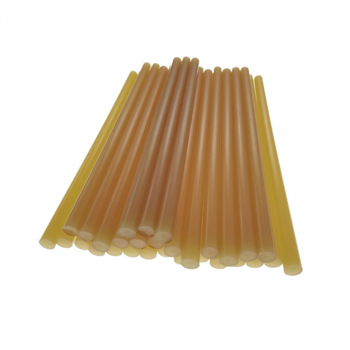 Bara galbena silicon 11mm diametru x 270mm lungime, 26g, baton rezerva pentru pistol de lipit [3]