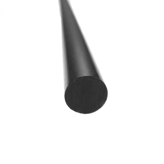 Bara neagra silicon 11mm diametru x 270mm lungime, 26g, baton rezerva pentru pistol de lipit [2]