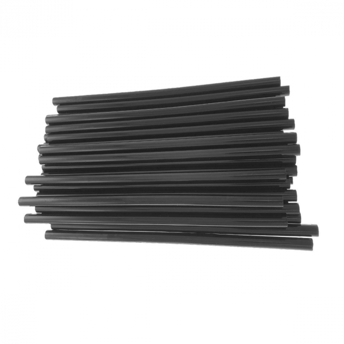 Bara neagra silicon 11mm diametru x 270mm lungime, 26g, baton rezerva pentru pistol de lipit [7]