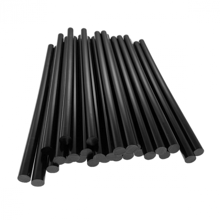 Bara neagra silicon 11mm diametru x 270mm lungime, 26g, baton rezerva pentru pistol de lipit [3]