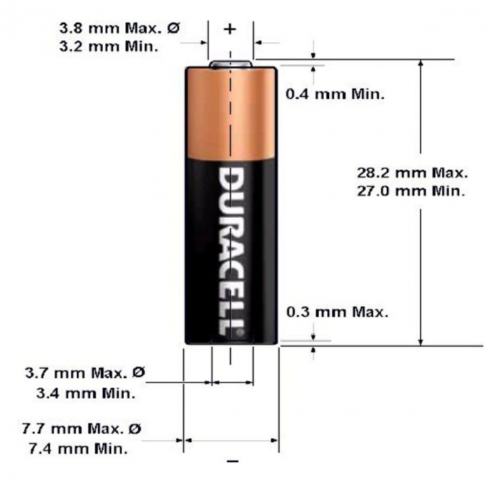 Baterie Alcalina Duracell MN27, 12V [4]