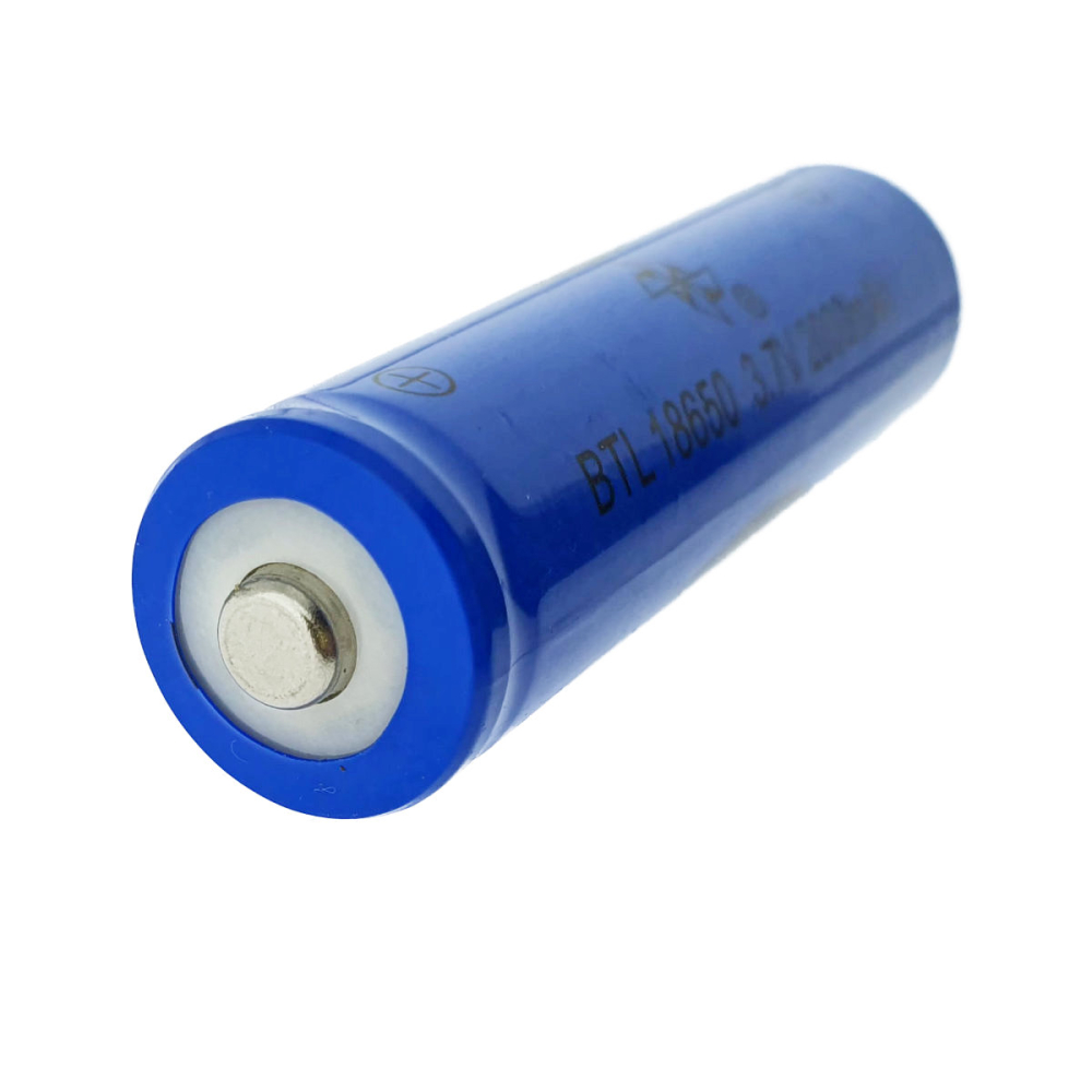 Baterie 18650, 2000mAh, 3.7V, Cu Buton, pentru Lanterne, Vape-uri si Dispozitive Portabile cu un Singur Element [2]