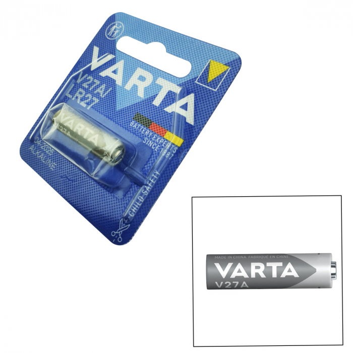 Baterie alcalina 27A, 12V, VARTA V27A, in blister [3]