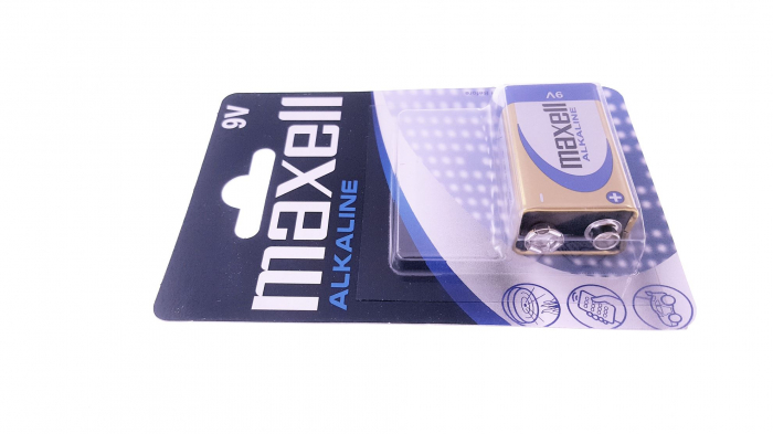 Baterie alcalina 9V blister Maxell [3]