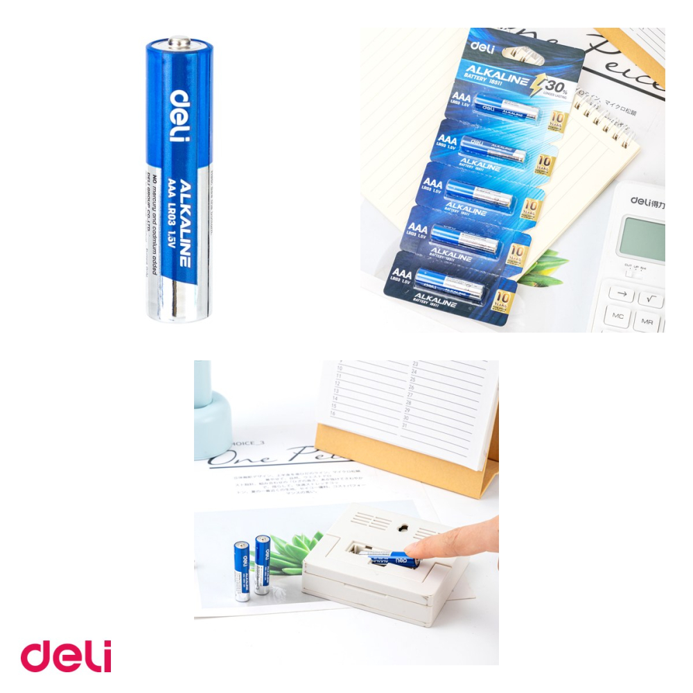 Baterie alcalina Deli AAA R3, in blister [4]