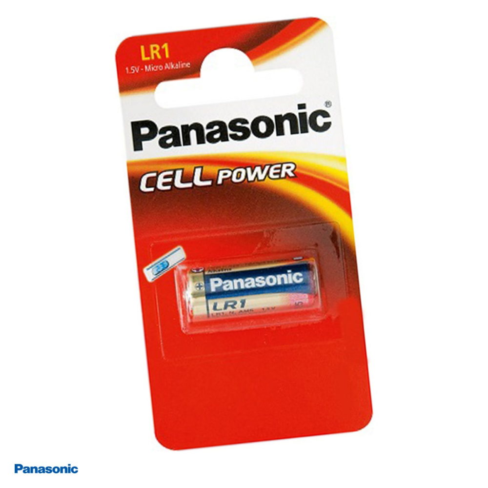 Baterie alcalina Panasonic N LR1 910A, 1.5 V, 12 x 30.2 mm, in blister [1]