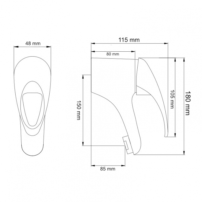 Baterie baie pentru lavoar, BBF-55007, montaj stativ, monocomanda, cartus ceramic, cu racorduri, finisaj cromat [4]