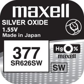 Baterie buton MAXELL SR626 Silver SW / AG4 / 377 / 1.55V [5]
