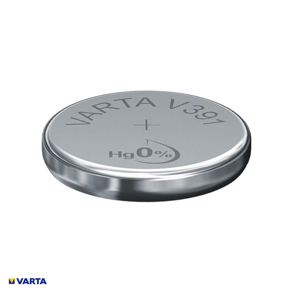 Baterie ceas VARTA V391 SR1120W SR55 AG8, oxid de argint, 1.55 V, 42 mAh, 11.6 x 2.1 mm, in blister [4]
