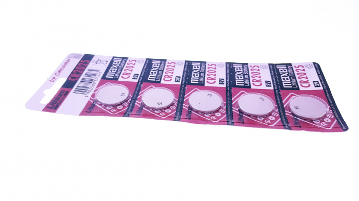 Baterie Litiu 3V 170mAh, Dimensiuni 20 x 2.5 mm Maxell Blister 5 [4]