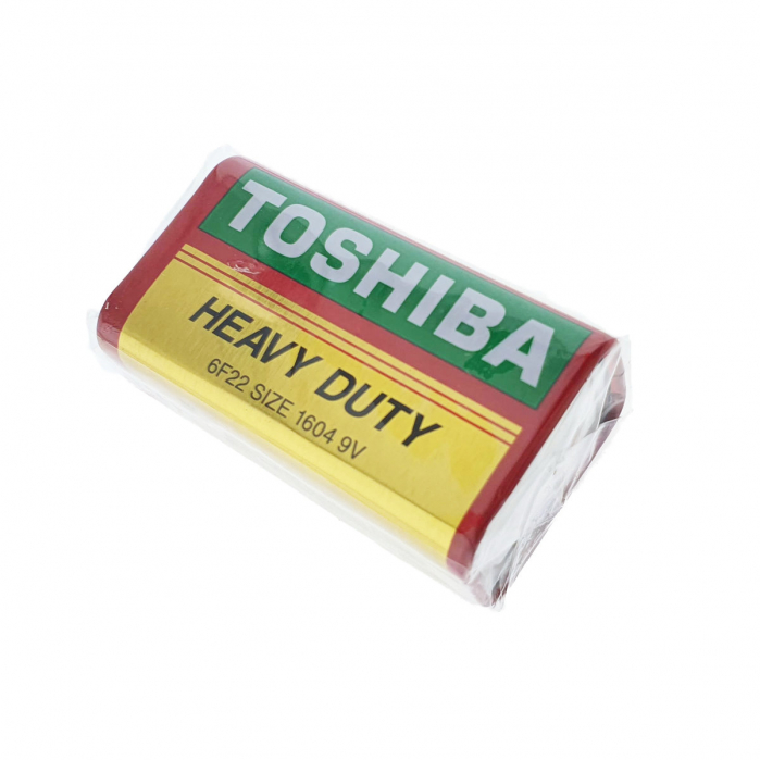 Baterie de 9V, Toshiba Heavy Duty, 6F22, ambalata in folie [3]