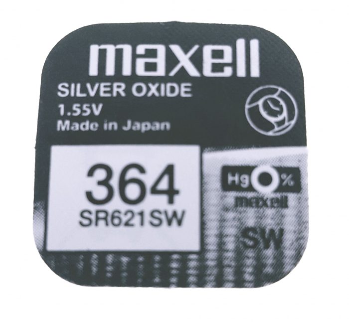 Baterie buton Silver MAXELL SR621SW / 364 / AG1 / [2]