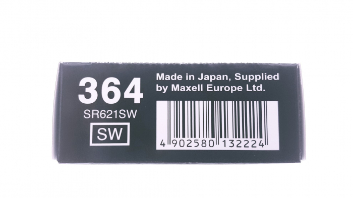 Baterie buton Silver MAXELL SR621SW / 364 / AG1 / [3]