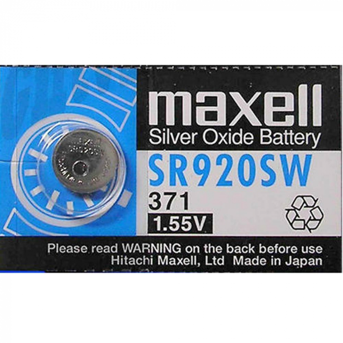 Baterie buton Silver MAXELL SR-920 SW /370/371/AG6 1.55V [3]