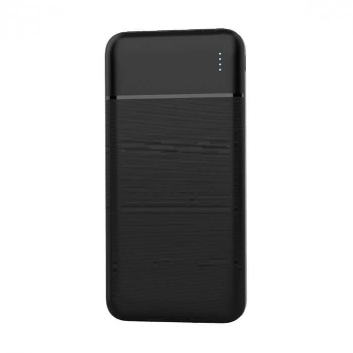Baterie externa, powerbank Platinet 45720, 10000 mAH li-polimer, 2 x USB, 1 x Type C, 1 x microUSB, LED, negru [2]