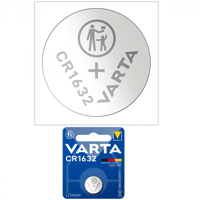 Baterie Litiu 3V CR1632, tip moneda, Varta 57623, in blister [2]