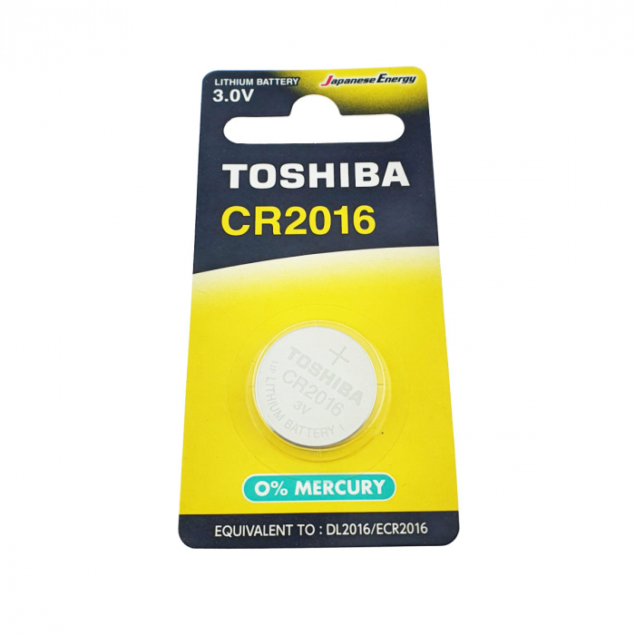 Baterie litiu 3V CR2016, tip moneda, Toshiba, in blister [4]