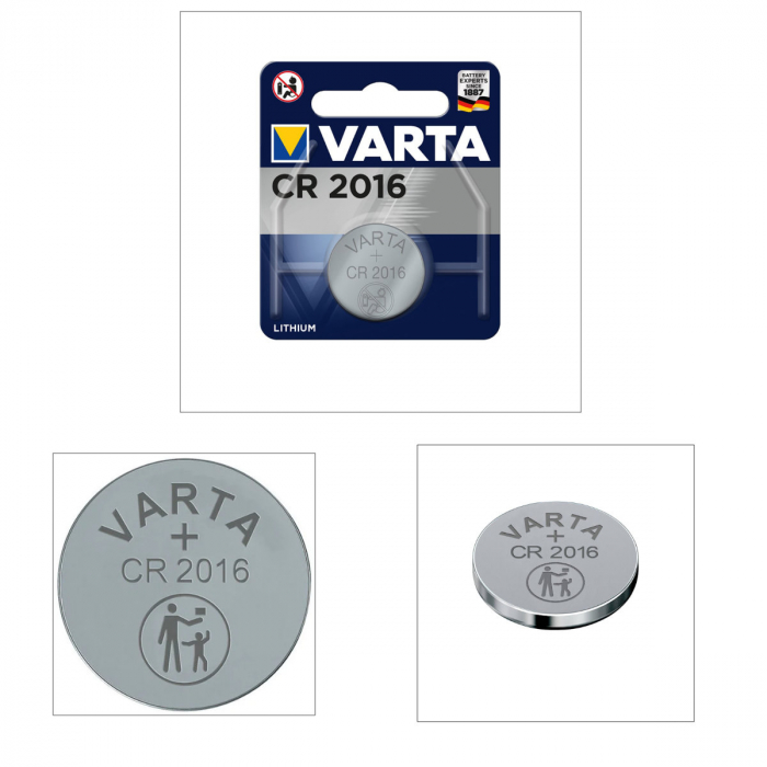 Baterie Varta tip buton CR 2016, 90 mAh [2]