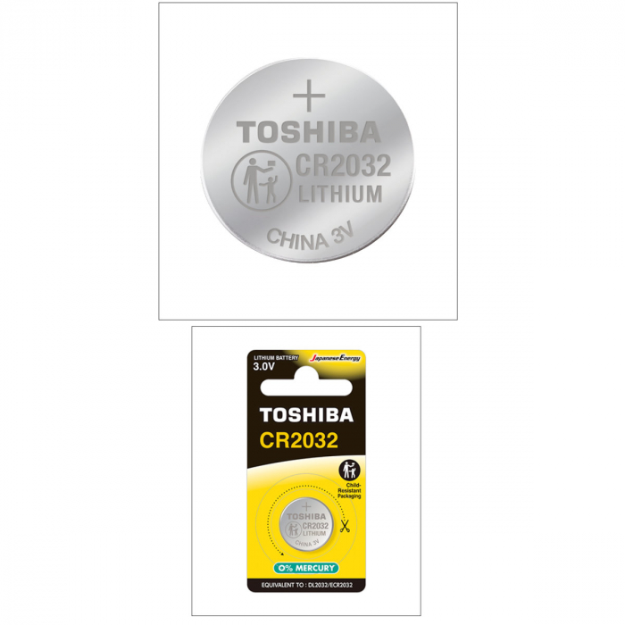 Baterie Litiu 3V CR2032 tip moneda, Toshiba 10806, in blister [5]