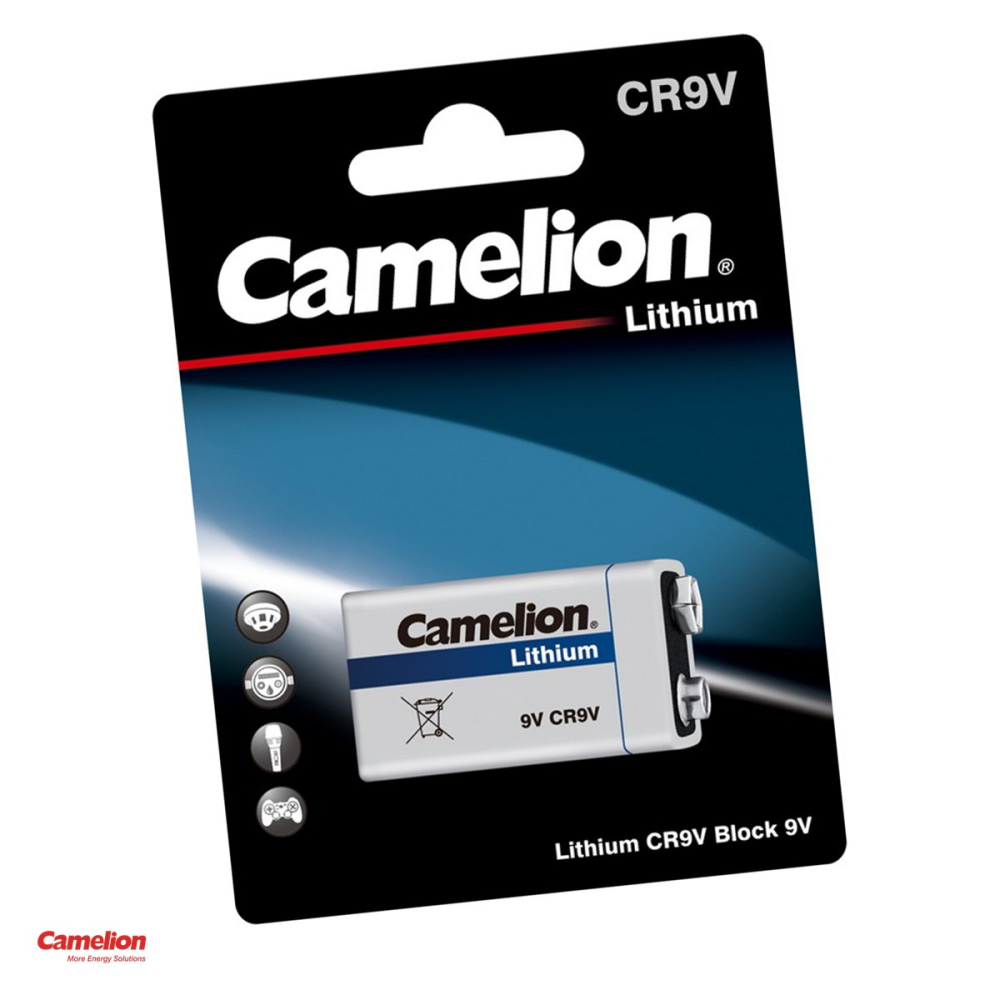 Baterie litiu Camelion Lithium P7 CR9V, 9 V, 48.5 x 26.5 x 17.5 mm, in blister [1]