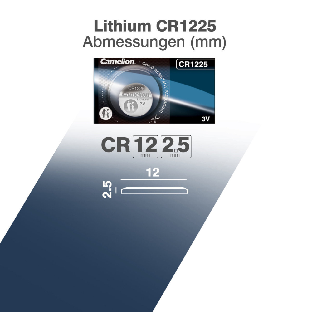 Baterie Litiu CR1225 3V 50mAh Camelion pentru Chei Auto, Calculatoare, Aparate Medicale [5]