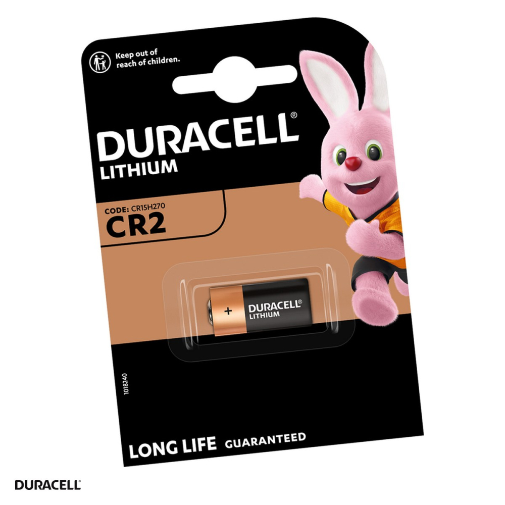 Baterie litiu Duracell CR2 DLCR2, 3 V, 800 mAh, Li-MnO2, echivalent DLCR2, CR15H270, 15.6 x 27 mm, baterie foto, in blister [1]