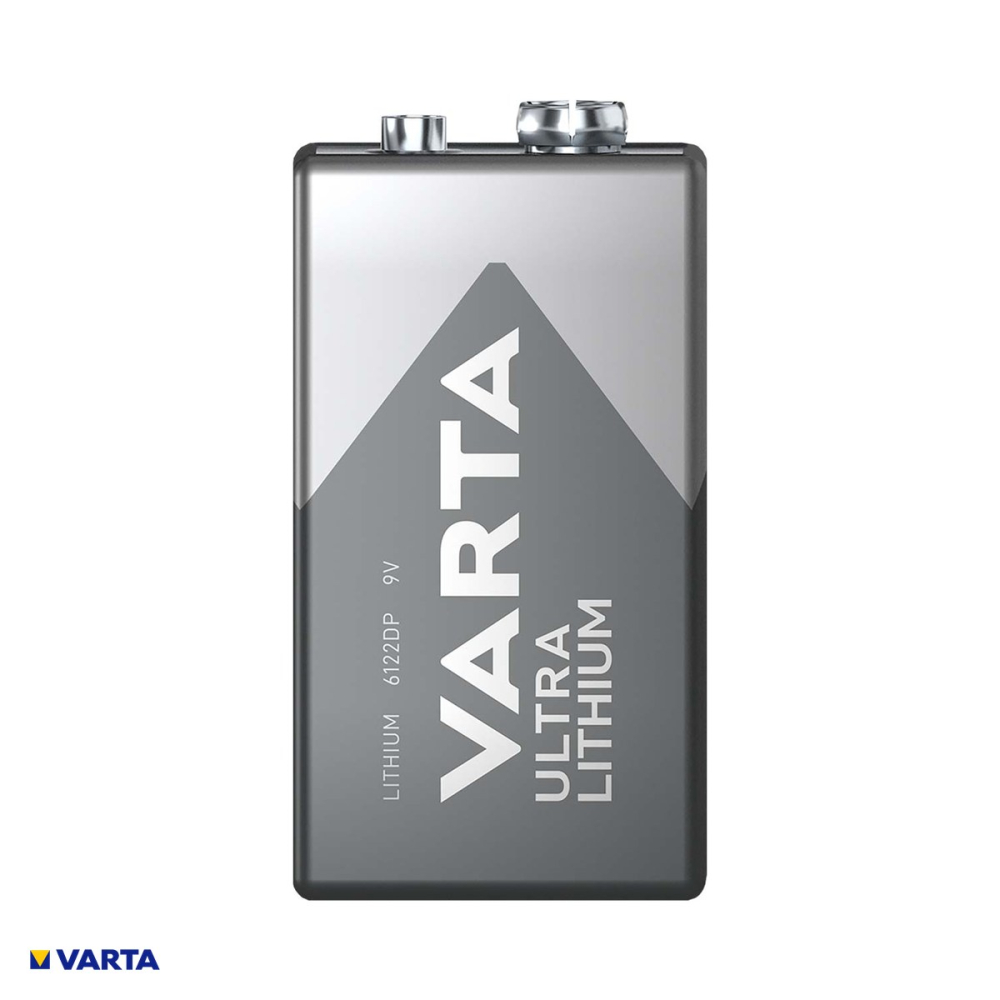 Baterie litiu VARTA Ultra Lithium 9V tip 6122, 9 V, 1150 mAh, 49 x 26.5 x 17.5 mm, in blister [4]