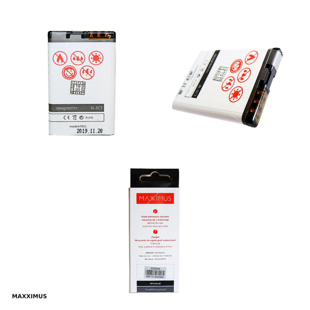 Baterie Maxximus pentru Nokia 5220XM, 1250 mAh, Li-Ion [4]
