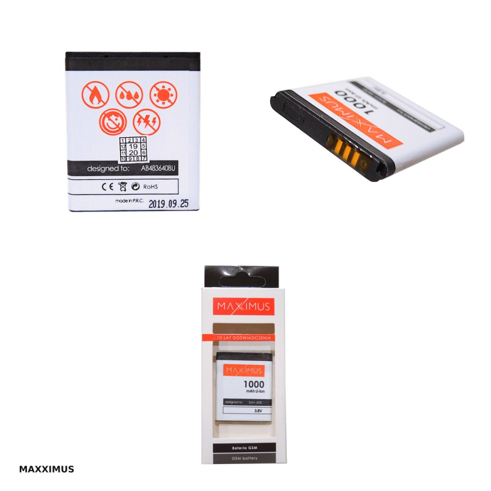 Baterie Maxximus pentru Samsung J600, 1000 mAh, Li-Ion [4]