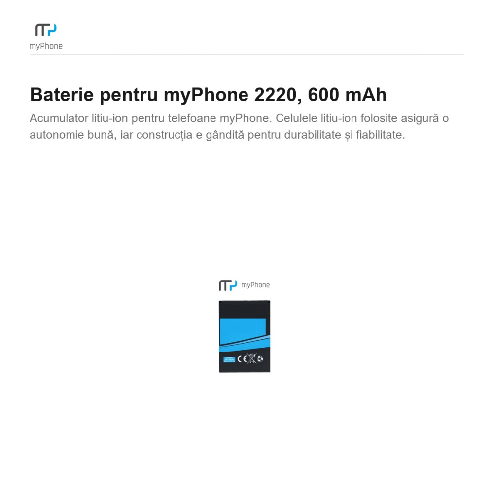 Baterie pentru myPhone 2220, 600 mAh [2]