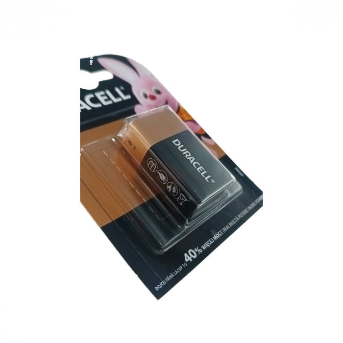 Baterie alcalina 6LR61 9V, Duracell, 07722, in blister [3]