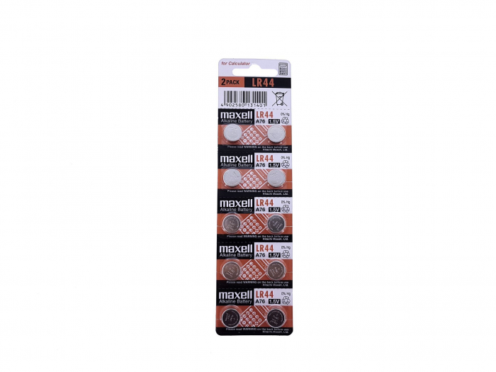 Baterie buton, MAXELL, LR44, 10 bucati [3]